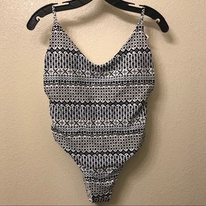 Aerie One-Piece with scoop back and high sides